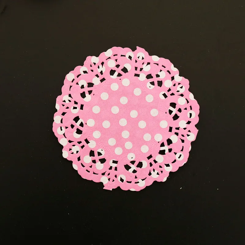 Dots Paper Lace Doilies 3.5inch 8.8cm Round Decorative Tableware Placemats Cake Packaging Paper Pads Mats