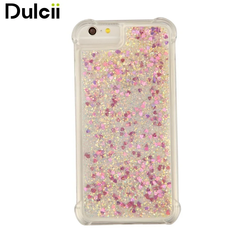 Dulcii i6 i7 i8 крышка динамический Жидкий блеск Косметическая пудра в форме сердца