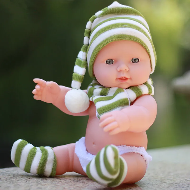 30cm Mini New Reborn Dolls Toys Full Vinyl Doll Handmade Kid's Toys Lifelike Alive Babies Toys Kids Birthday gift (6)