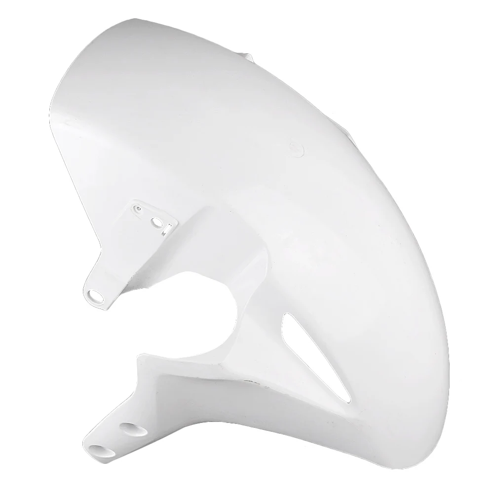 Unpainted White Front Wheel Fender Mudguard Splash Extension Extender Fairing Cover For Honda CBR 1000RR 04-05 & VFR 1200 11-13