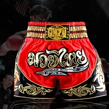 Мужские Санда боксерские трусы MMA Fight trunks Бриджи боевые искусства Seen Pretorian брюки Муай Тай шорты черные красные шорты