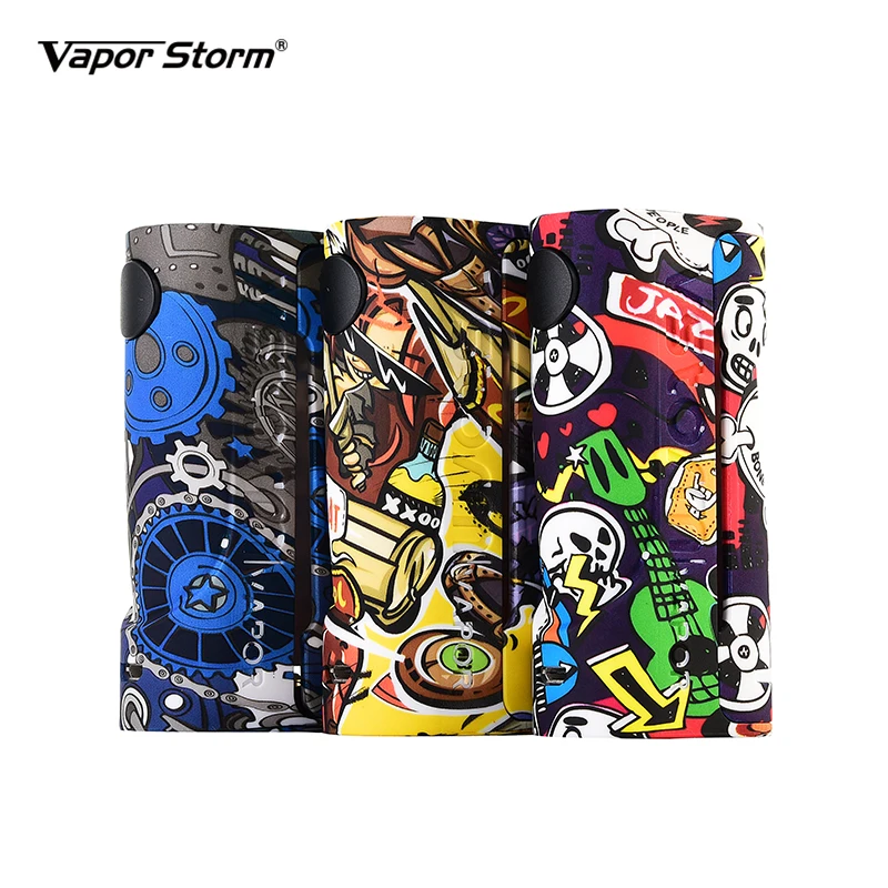 Бокс мод для электронных сигарет Vape Vapor Storm ECO Max 90 Вт граффити Цвет режим обхода 510