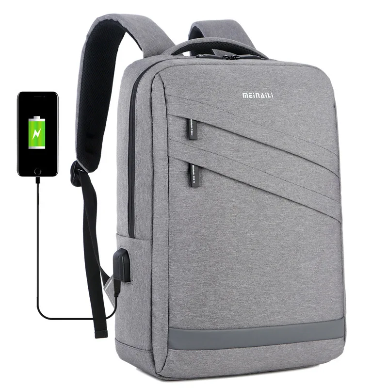 

USB Charging Backpack multifunction computer bag Business Laptop 15.6 inch Fashion Travel Back Pack Oxford Bagpacks For Teenager