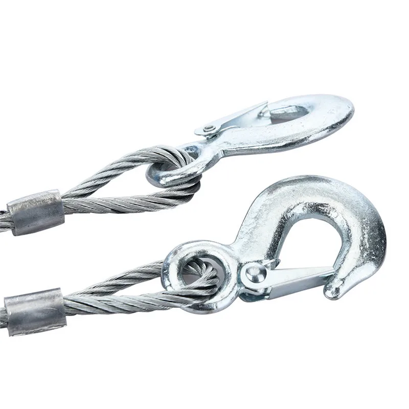 4 متر سيارة الجر حبل سحب حبل أسلاك الفولاذ الطوارئ equippment مع 4 متر 3 طن سحب حبل اكسسوارات السيارات