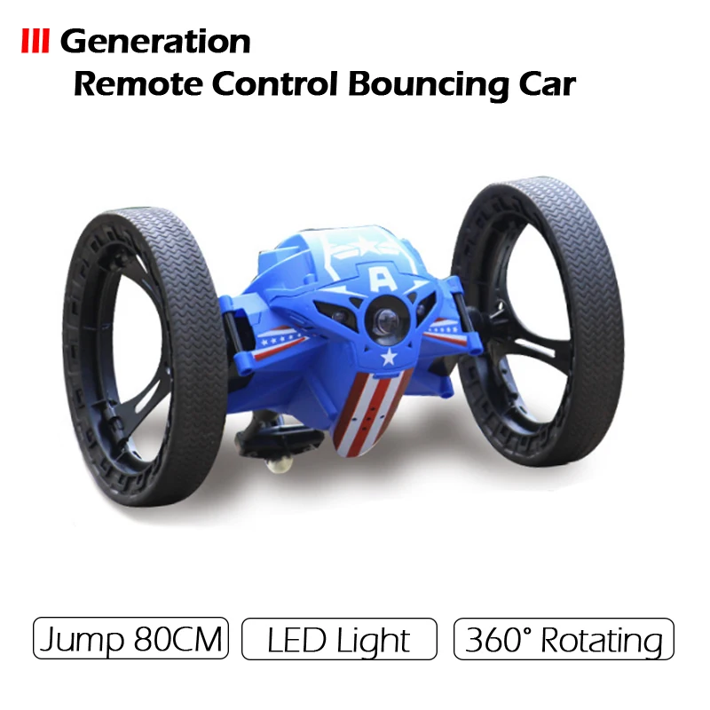 2017 Version III Mini Remote Control Bounce Car 4CH 2.4GHz Strong Jumping Sumo F
