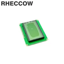 RHECCOW В 5 в Характер ЖК-модуль дисплей LCM 12864 128*64 желтый зеленый цвет подсветка точки графический ЖК-дисплей модуль