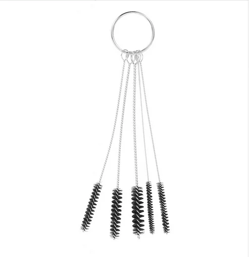 5Pcs/Set Tattoo Machine Tube Airbrush Needle Mouth Spray Grips Nozzle Tip Cleaning Brush Piercing Repair Tool Kits
