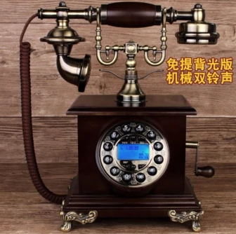 Винтажный телефонный звонок в стиле ретро домашний телефон с проводом из