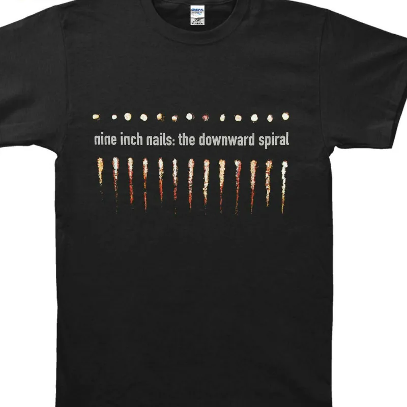 Tshirt Men Black Short Sleeve Cotton Hip Hop T Shirt Print Tee Shirts Nine Inch Nails The Downward Spiral T Shirt Tshirt Men Black Short Sleeve Cotton Hip Hop T Shirt Print Tee Shirts Nine Inch Nails The Downward Spiral T Shirt