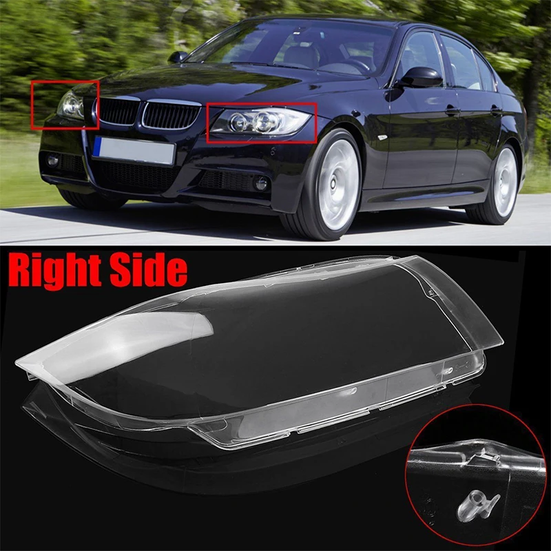 

1pc Polycarbonate Right Side Clear Headlight Headlamp Lens Cover for BMW 3 Series E90 2006-2012 Car Lights Headlight Lamp Case