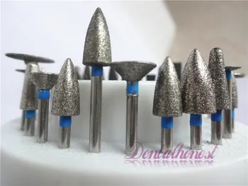 

20PCS Dental Diamond Burs Dentistry 2.35mm Dental Burs+1pc 60 Hole Block