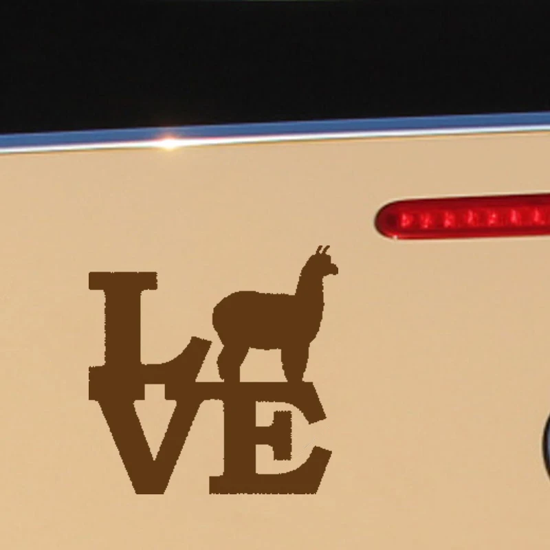 HotMeiNi наклейка для автомобилей уютная лама Love бампер внедорожника ноутбука Каяка