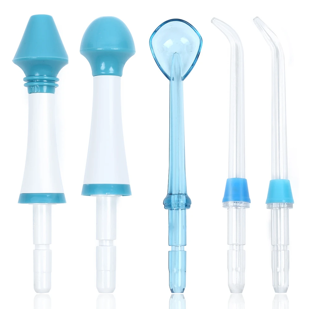 

GUSLATA 5pcs Oral Irrigator Accessories Nasal Irrigator Accessories Oral Tongue Adult Child Nose Cleaning Nozzle High Quality
