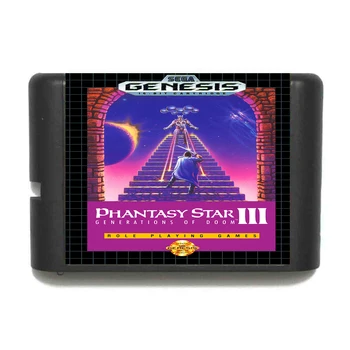

Phantasy Star III 16 bit MD Game Card For Sega Mega Drive For Genesis