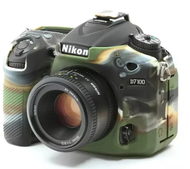 Мягкий силиконовый резиновый защитный корпус для камеры, чехол для Nikon D7100 D7200, сумка для камеры