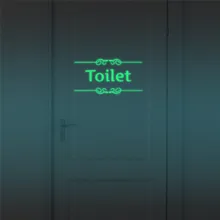 New Arrival Toilet Household Symbol Home Room Wall Sticker Mural Decor Decal Removable For Door