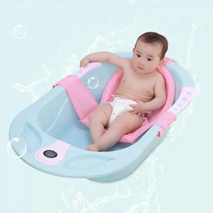 Assento de Banho do Bebê t tipo Ajustável Bebê Banho Malha Chuveiro Almofada Universal Banheira Suporte Ajustável M09 8 Banheiras de bebê