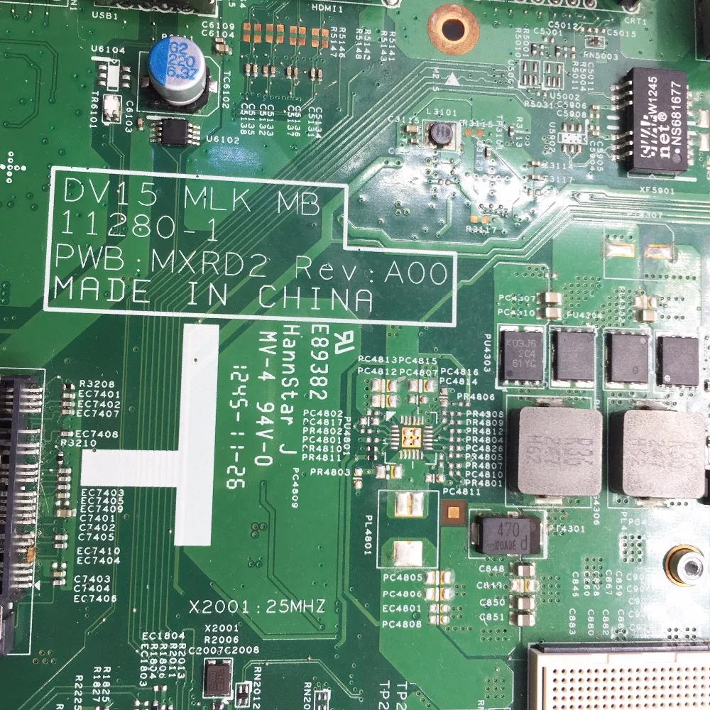KEFU 11280 1 для dell 3520 DV15 MLK MB PWB:MXRD2 REV:A00 материнская плата ноутбука DELL INSPIRON HM75 тест|laptop