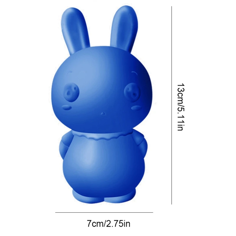 Милый кролик формы средства для чистки туалетов Волшебные автоматические флеш средства для чистки туалетов синий пузырь очистки Дезодорировать