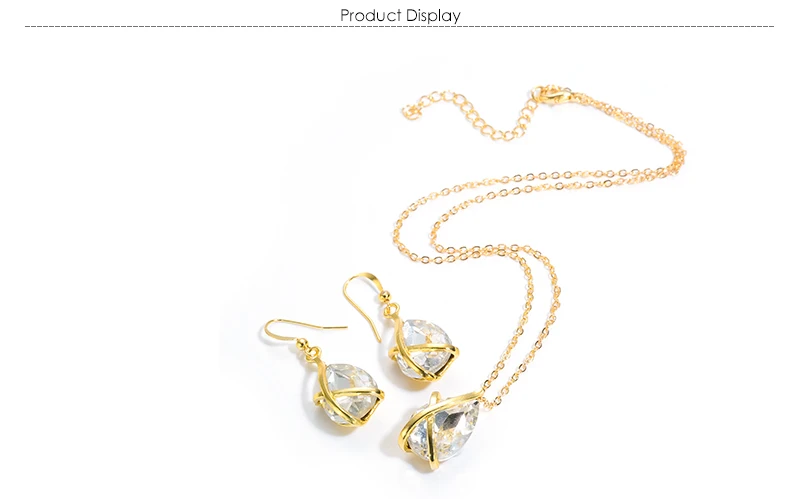 AYAYOO Jewelry Sets Turkish Gold Color African Beads Jewelry Set For Women Imitation Crystal Cheap Wedding Dubai Jewelry Sets (1)