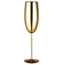 Europe Luxury Champagne Cup Stainless Steel Retro Cocktail Cup Metal Tulip Wine Cups Kitchen Party Supplies Wedding Drinkware