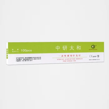 

100 pcs Zhongyan taihe disposable acupuncture needle needle 4/5 inches long The silver needle sterile medical awn needle
