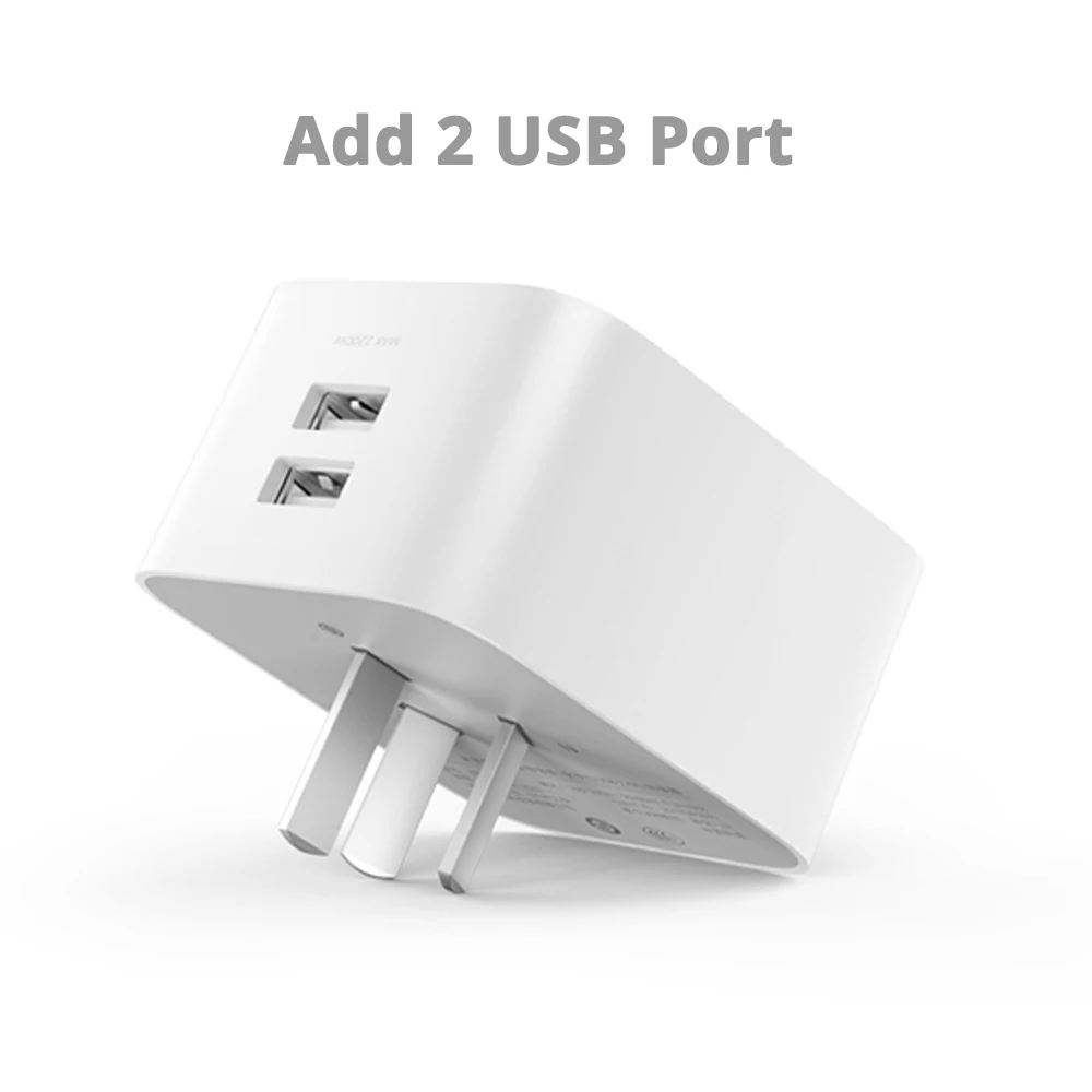 Xiaomi Mijia умная розетка Базовая WiFi Беспроводная дистанционная розетка 2 USB адаптер для путешествий UK/US/AU/EU электрические вилки