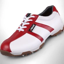 Дизайнерская Женская обувь для гольфа из натуральной кожи; Водонепроницаемая спортивная обувь; классические спортивные кроссовки; сетчатая обувь; AA51037