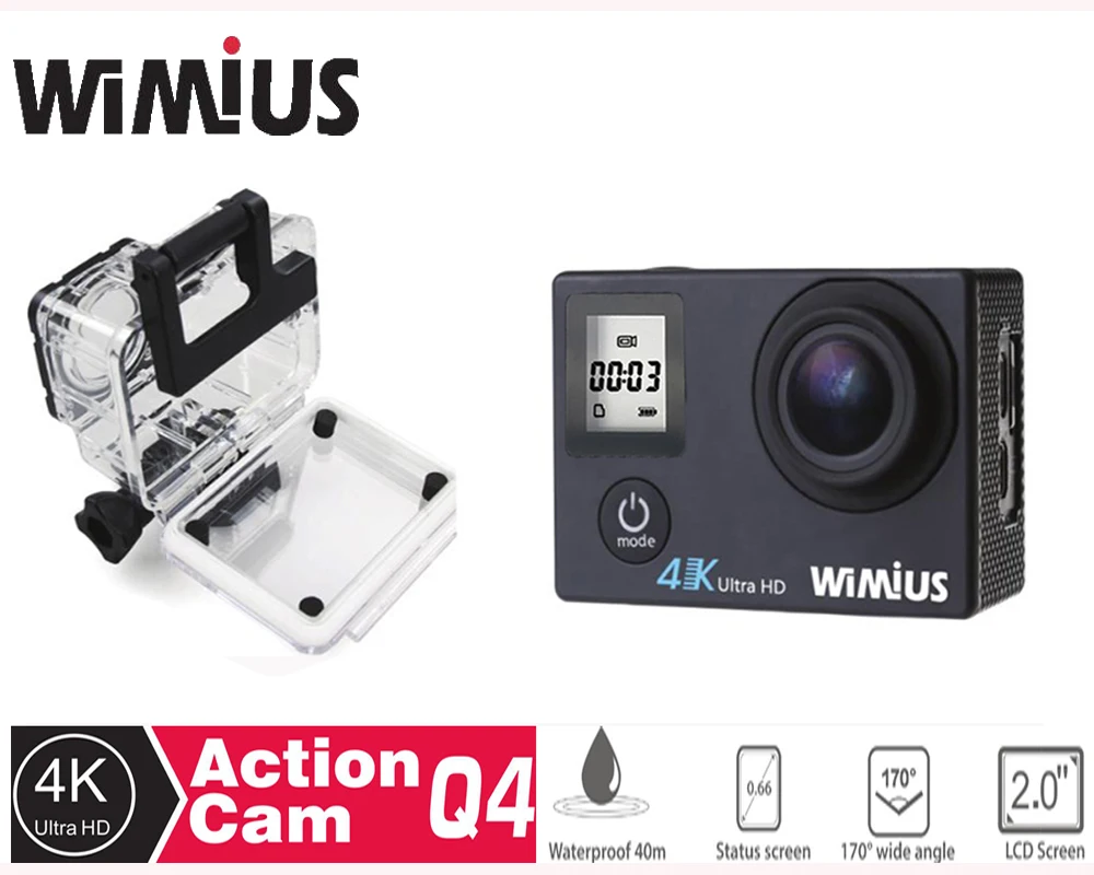 Prix pour Wimius 4 K Wifi Action Camera 1080 p/60fps Mini Vidéo Casque sport Camara DV Caméscope De Voiture DVR aller Étanche 40 M pro + 2 Batteries Prix pour Wimius 4 K Wifi Action Camera 1080 p/60fps Mini Vidéo Casque sport Camara DV Caméscope De Voiture DVR aller Étanche 40 M pro + 2 Batteries