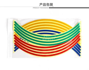 

by DHL or Fedex 1000sets Car Sticker Strips Wheel Stickers Reflective Tape Decals 18Inch Bike Motorcycle Tire Safety Reflector