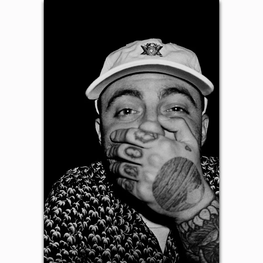 Fx1516 Hot Mac Miller New R I P B W Tattoo Hip Hop Rapper Music