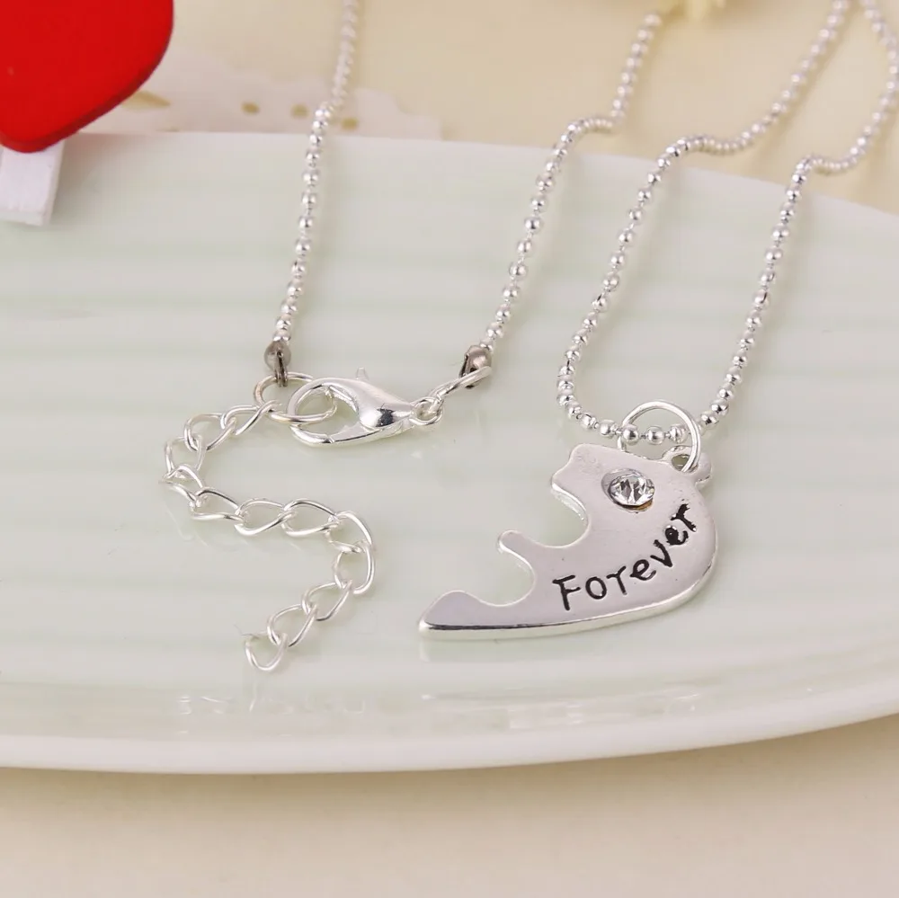 2019 модное металлическое ожерелье best friends сердце BFF разделенное лучший друг