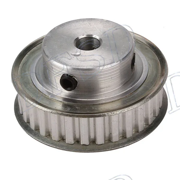 

XL Type Aluminum Timing Belt Pulley 30 Teeth 8mm Bore Finish 2 Flanges