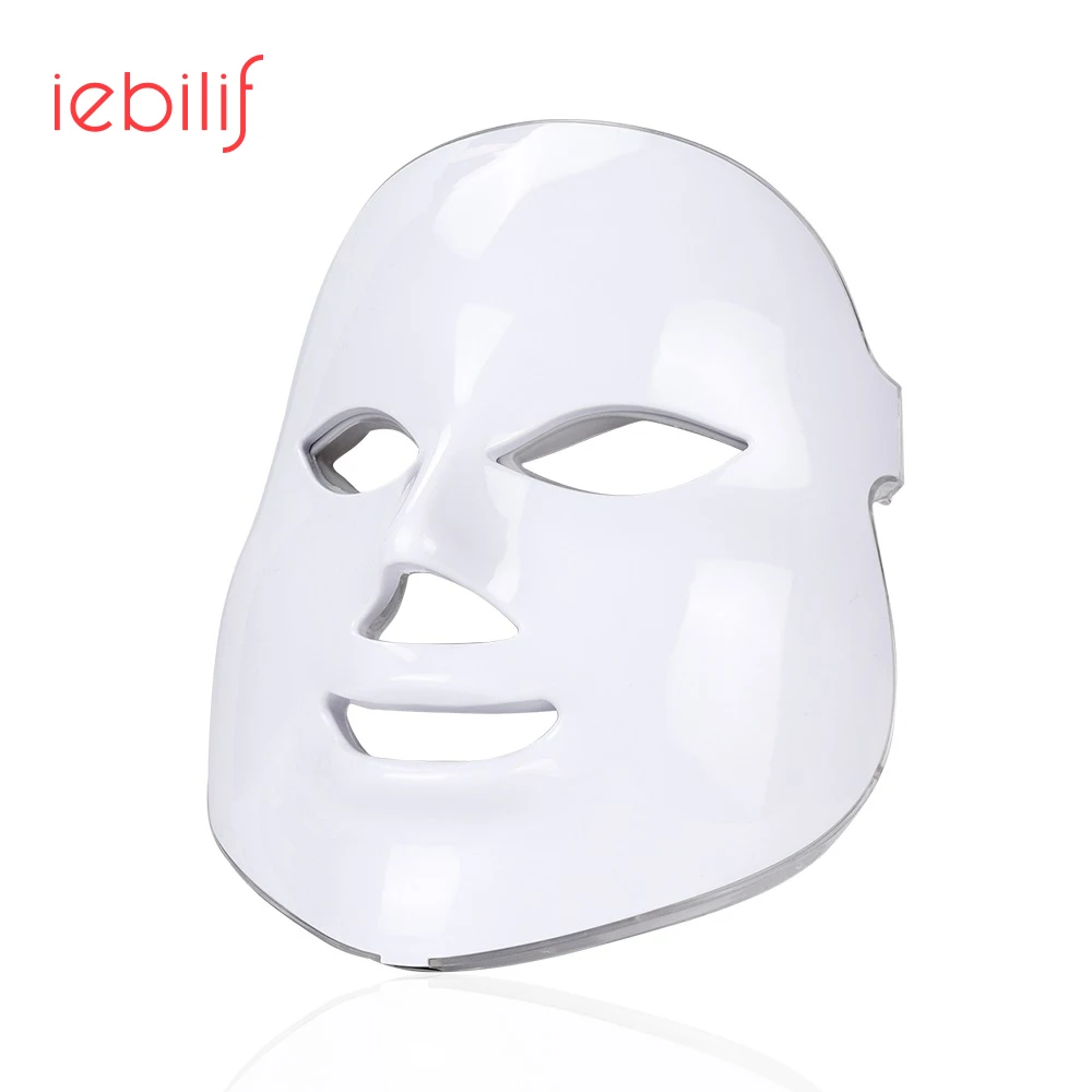 

iebilif Beauty Photon LED Facial Mask Therapy 7 colors Light Skin Care Rejuvenation Wrinkle Acne Removal Face Beauty Spa