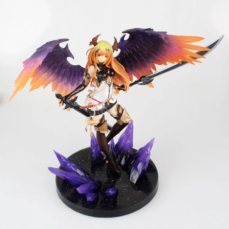 Raiva de Bahamut Kotobukiya Anime Jogo Anjo Escuro Olivia 1 - 8 Escala Pré-pintado Pvc Figura Modelo Brinquedos 5 Figuras de ação