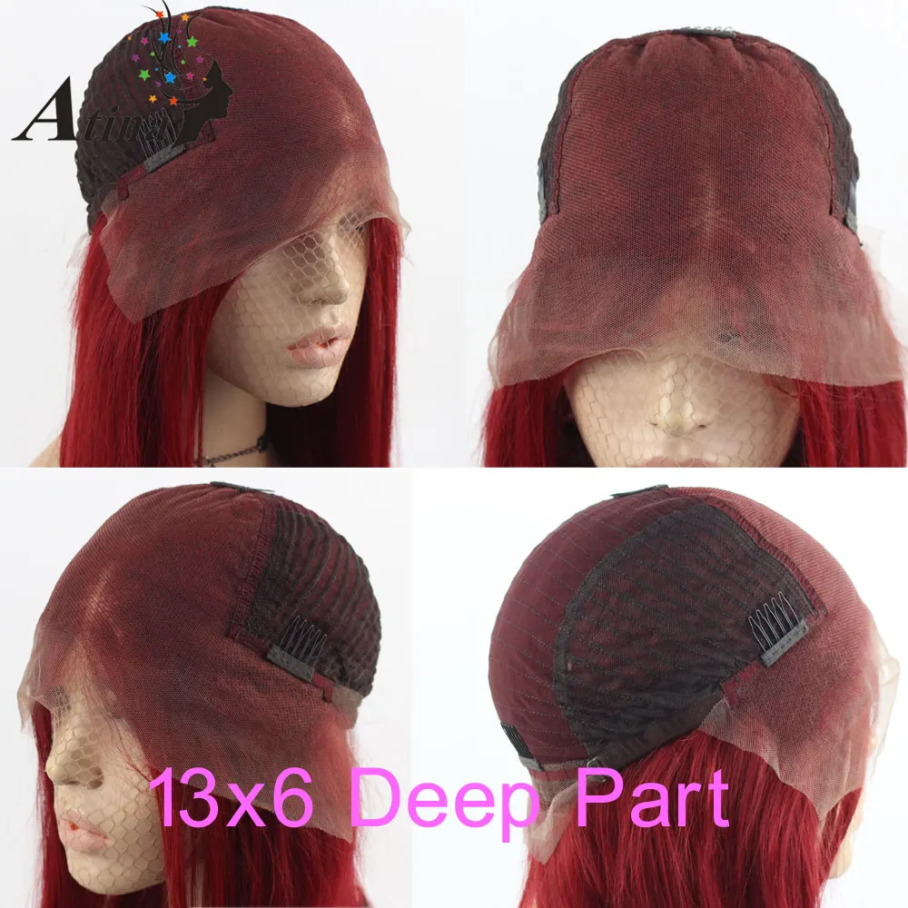 13x6 red wig cap