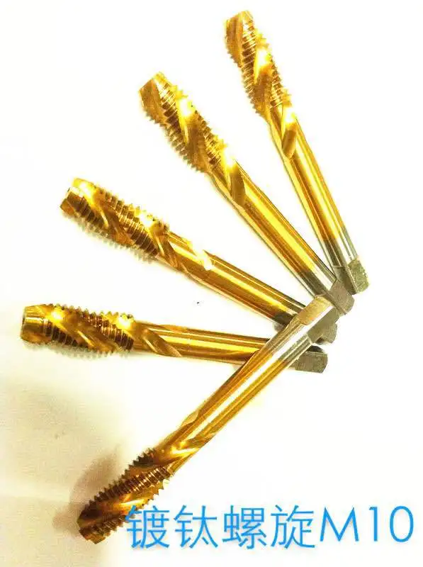 upgd Titanium Coated Thread Tap Drill Metric Hss Spiral Fluted Machine Screw M10 Taps hot sale | Инструменты