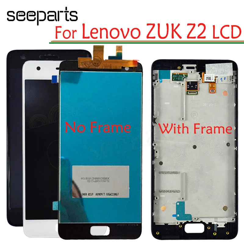 ЖК дисплей с дигитайзером для Lenovo ZUK Z2 5 0 дюйма сенсорный экран в сборе рамкой