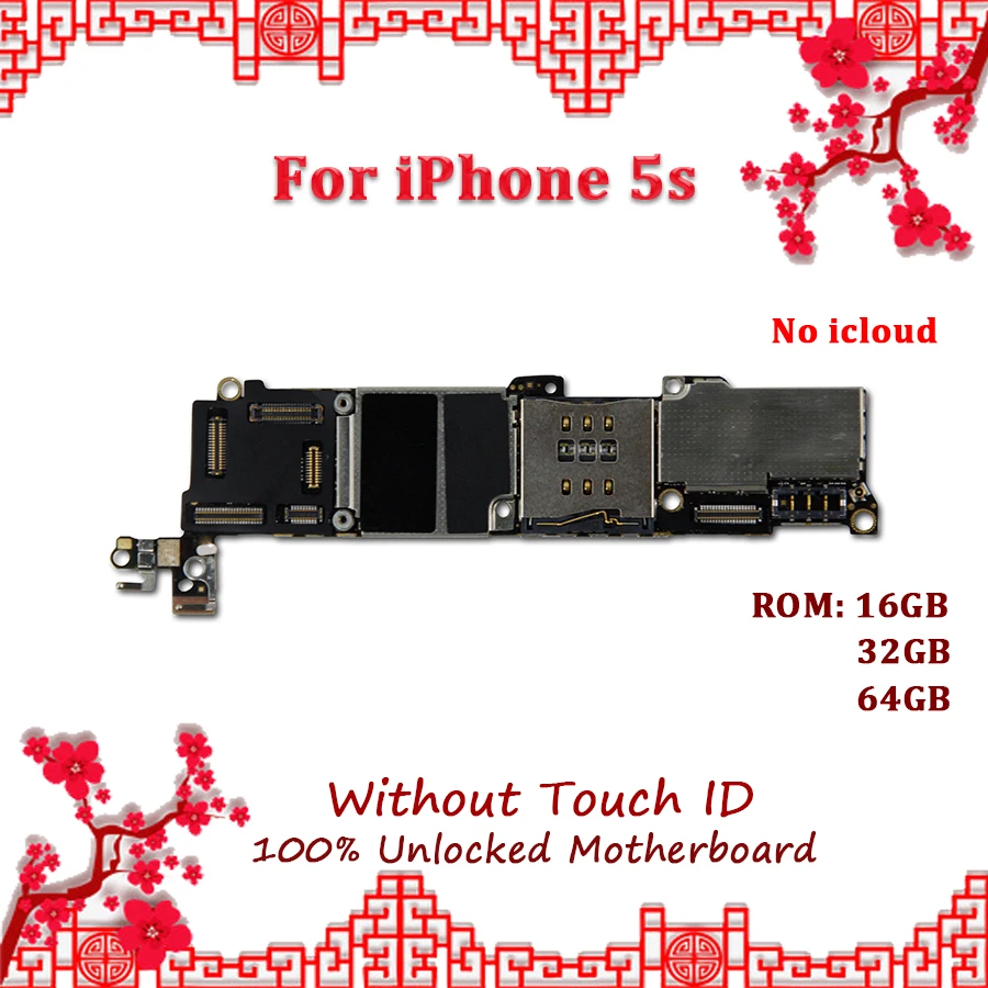 

Factory Unlocked Motherboard For iPhone 5s Without Touch ID,Full Working Disassemble Logic Board For iPhone 5s Motherboard