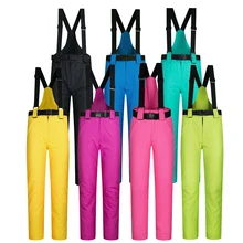 Лыжные брюки для мужчин и женщин, ветрозащитные водонепроницаемые мужские теплые брюки для зимы, пара снежных брюк, зимние лыжные сноубордические штаны, брендовые