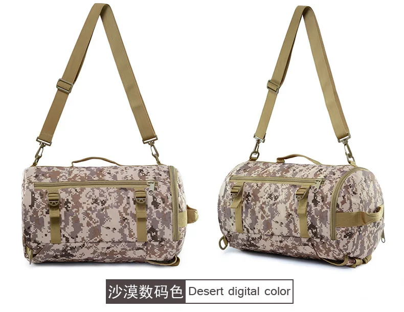 Активный отдых, путешествия, скалолазание, сумки в руку военный тактический камуфляж рюкзак Для мужчин Для женщин Кемпинг Сумка-мешок бейсболка для езды и походов Rucasack - Цвет: desert digital