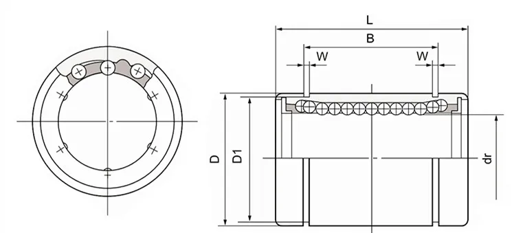 10 шт./лот LM3UU LM6UU LM8UU LM10UU LM12UU LM20UU линейная втулка 8 мм ЧПУ линейные подшипники для стержней линейная направляющая части вала