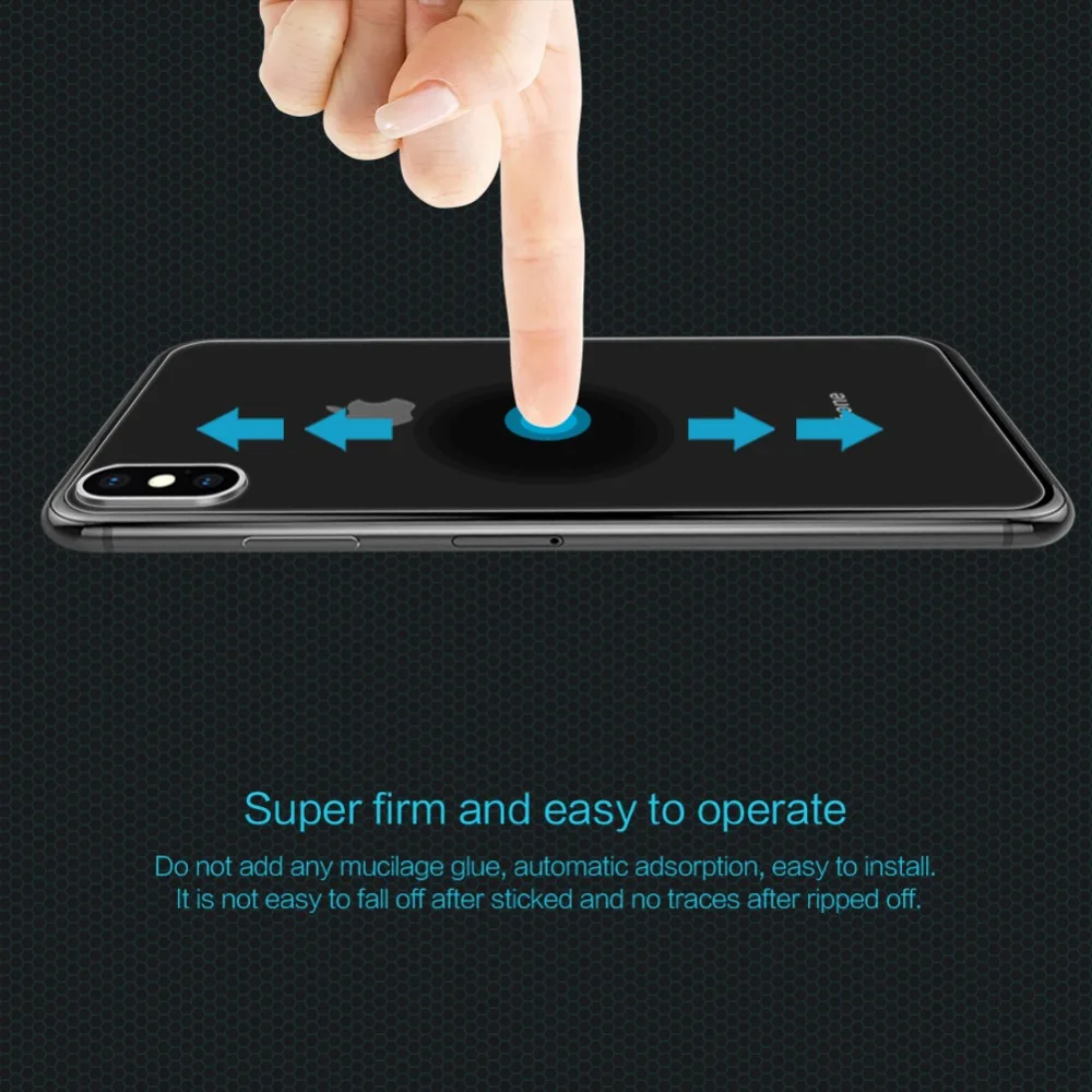 Nilkin для iPhone XS Max задняя боковая панель закаленное стекло Защита экрана 9H Жесткий ультра-тонкий Nillkin для iPhone XS Max заднее стекло