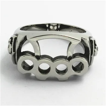 

Fast Shipping Cool Design Ring Mens Boys 316L Stainless Steel Biker Ring