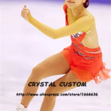 Лидер продаж на заказ Детское платье для катания на коньках красивый бренд Vogue Фигурное катание платья для соревнований DR2807