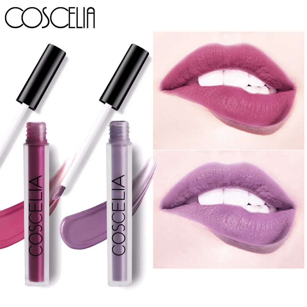 

COSCELIA Hot 15 Colors Matte Lipstick Waterproof Moisturizer Smooth Lip Stick Long-lasting Lip Tint Cosmetic Lip Makeup