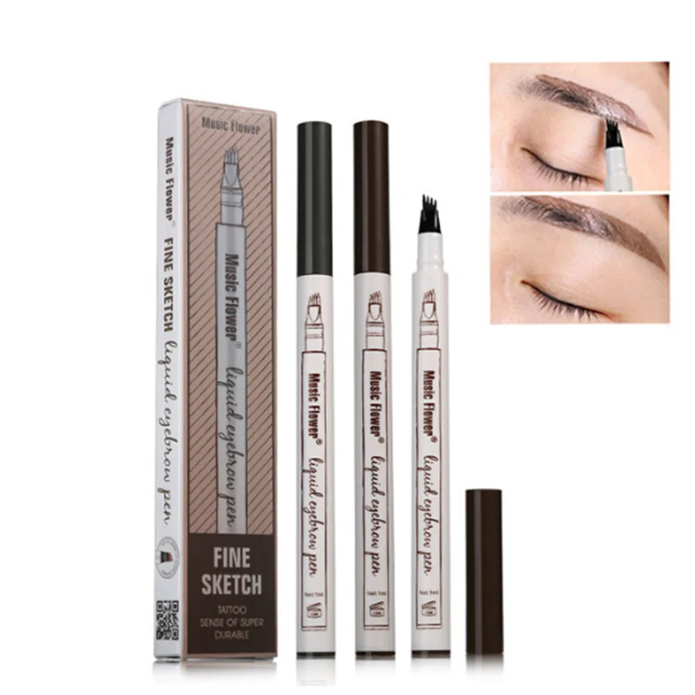 3 Color Super Natural Eye Brow Enhancer Four-tip Eyebrow Pen Lasting Waterproof Eyebrow Pen Sculpting Marker Beauty Make up Tool 3 Color Super Natural Eye Brow Enhancer Four-tip Eyebrow Pen Lasting Waterproof Eyebrow Pen Sculpting Marker Beauty Make up Tool