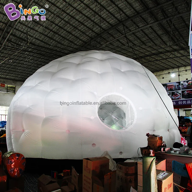  Customized LED Lighting 26 feet Inflatable igloo dome Tent / 8m inflatable giant inflatable igloo t