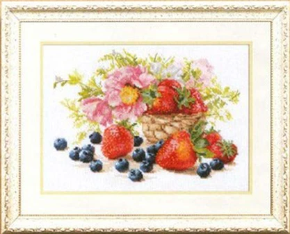 

Needlework,DIY Cross Stitch,Sets For Embroidery kits,11CT&14CT,Strawberries and flower baskets