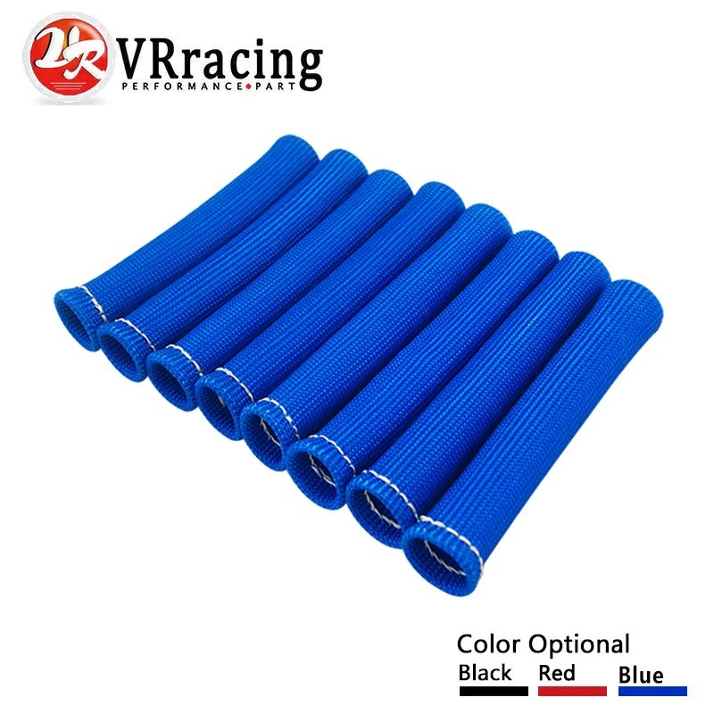 VR - 8PCS/LOT Universal Fiberglass Spark plug Heat Protector Sleeve sleeving fuel A/C oil line wiring 6
